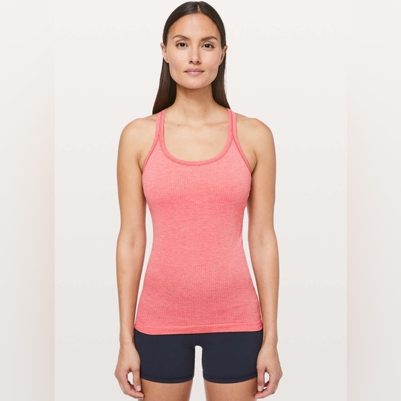 lululemon athletica Tops - Lululemon Ebb To Street Tank II Size 2 Blush Coral